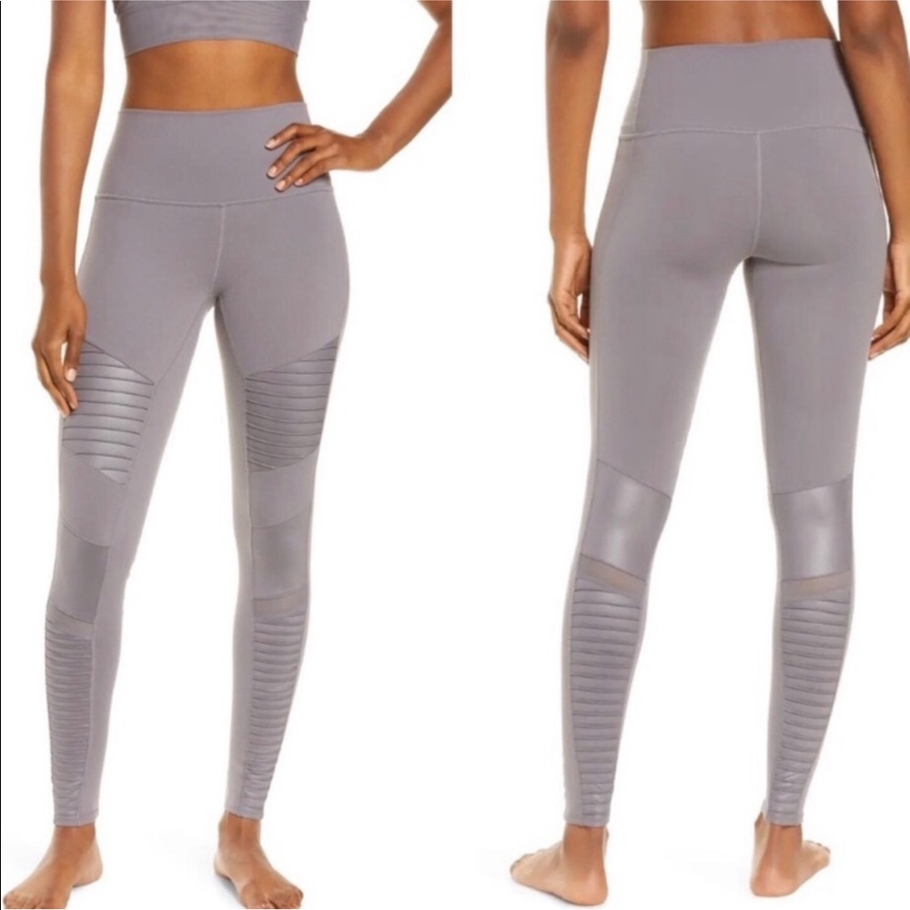 Moto workout yoga leggings- Alo Yoga